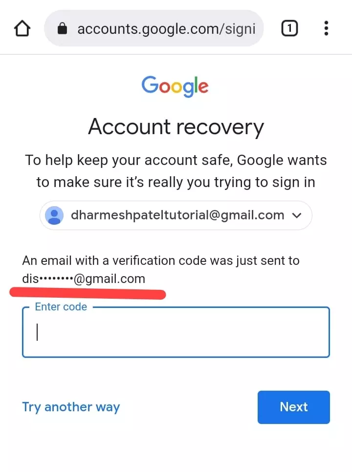 Recover email