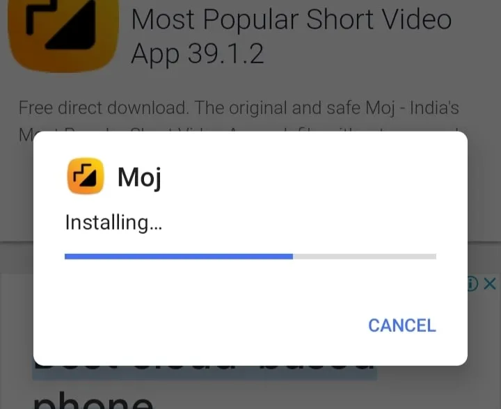 अब आपके Phone मे Moj App Install हो चुकी है और आप अपने Phone मे बिना कोइ परेशानी के Moj App चला सकते हो