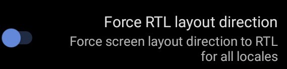 Force RTL Layout Direction