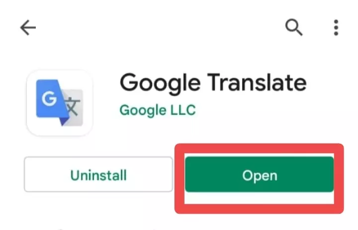 Google Translate को Open कर ले